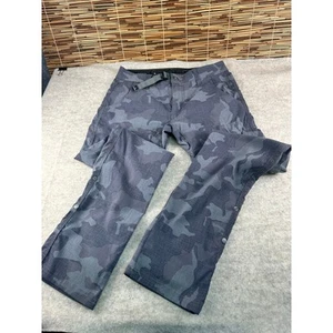 Prana Cargo Pant Men Blue Size 30Wx32L Straight Fit Camouflage Print Nylon Blend - Picture 1 of 8