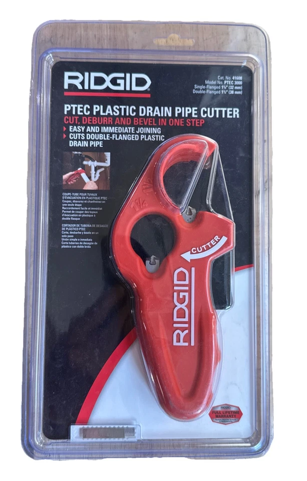 Thin Wall Tubing Pipe Cutter 1-1/4 in And 1-1/2 in Versatile Ridgid PTEC 3000 - Image 1 of 4