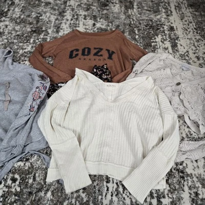 Top de otoño para mujer/junior paquete talla mediana/L lote de 4 detalles en descripción Foto 1 de 4