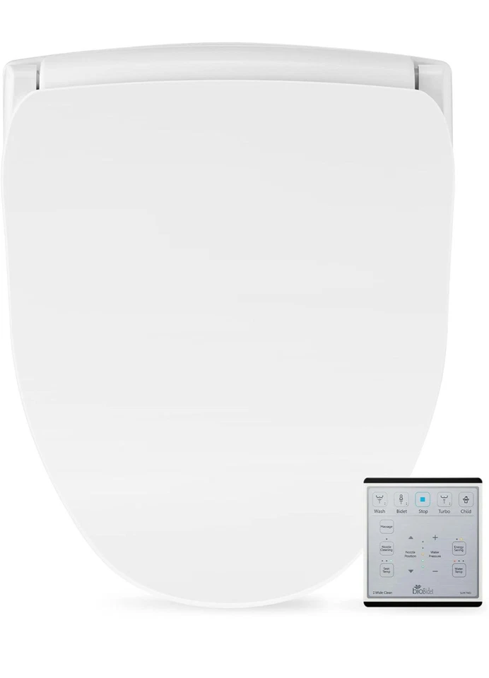Bio Bidet Slim 2 Electric Bidet ROUND Toilet Seat Remote Heated Seat NEW - Image 1 of 4