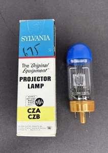 Sylvania Projector Lamp Blue Top Bulb CZA CZB 500W - 120V - 25HRS New Old Stock - Picture 1 of 9