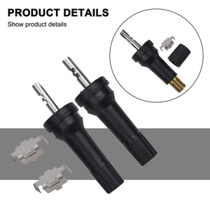 Rubber Valve Nozzle TPMS Tire Pressure Sensor 2pcs Rubber & Pure Copper - Picture 1 of 24