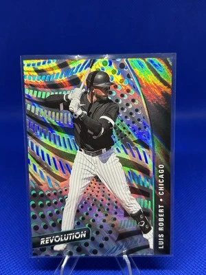 2021 Panini Chronicles Luis Robert Revolution Lava /10 - Image 1 of 2
