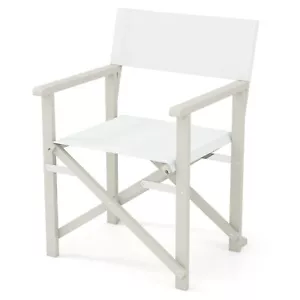 Silla de director plegable con marco de madera de acacia y tela Oxford lavable a máquina - Imagen 1 de 8