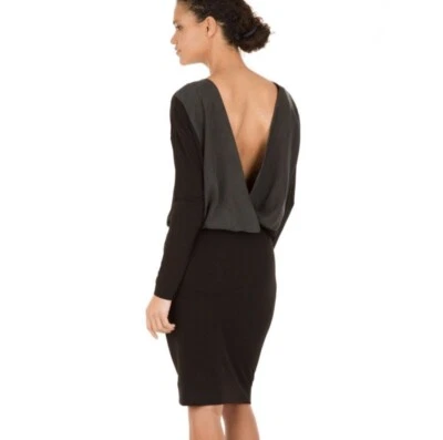 MALENE BIRGER Open Back Black Silliana Dress Sz M - Image 1 of 4