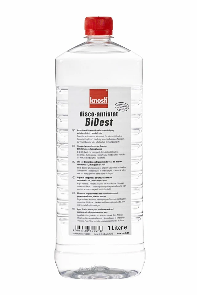 Knosti Disco-Antistat BiDest Distilled Water 1 Liter - Image 1 of 1