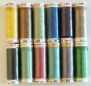 Lot of 12 Mettler Metrosene Plus Polyester 164yd Spools Art 1161 - Picture 1 of 3