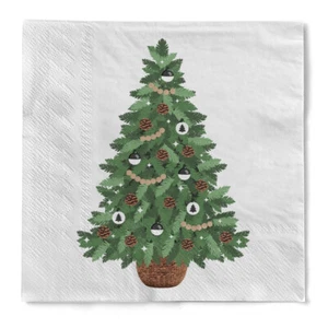Serviette "Ocebo" (Tannenbaum) aus Tissue 33 x 33 cm, 20 Stück - Bild 1 von 4