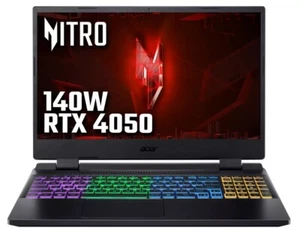 Argos Acer Nitro 5 Gaming Laptop 15.6" Core i5 8GB 512GB RTX4050 NH.QLZEK.007 - Picture 1 of 5