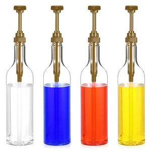 4 Pcs Coffee Syrup Dispenser 750ml Syrup Bottles Syrup Dispenser for Coffee B... - Picture 1 of 8