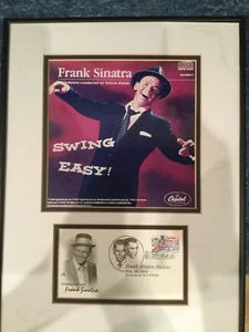 FRANK SINATRA SWING EINFACHE PLATTE DISC LP ALBUM RAHMEN MIT GESTEMPELTEM UMSCHLAG STATIO - Bild 1 von 3