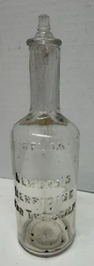 Vingage 1920's NEWBRO'S HERPICIDE FOR THE SCALP 8oz Bottle with Label - Picture 1 of 5