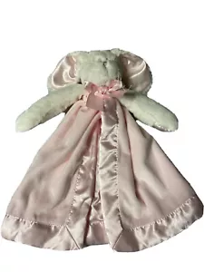 Bearington Baby Collection Hase Lovey Sicherheitsdecke rosa weich Satinbesatz leicht - Bild 1 von 5