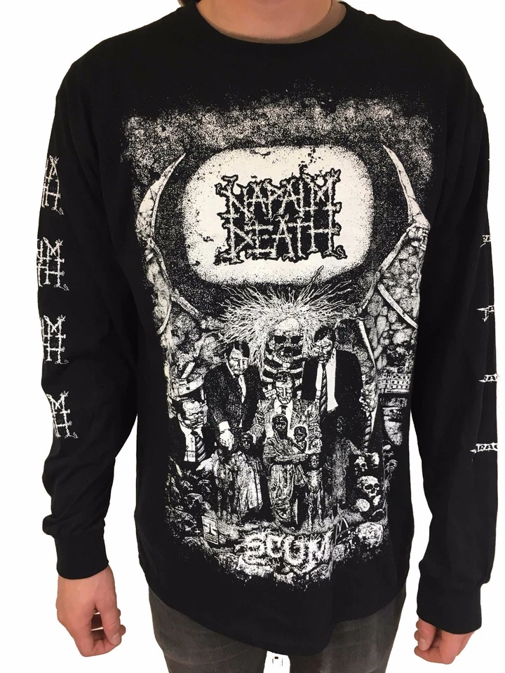 Napalm Death "Scum" Long Sleeve T Shirt - OFFICIAL - Image 1 of 2