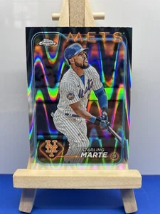 2024 Topps Chrom #257 Starling Marte RayWave Refraktor - Bild 1 von 2