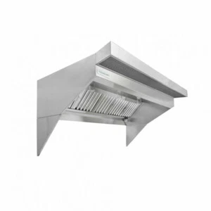 Hoodmart 5' X 48" Low Ceiling Sloped Front Restaurant Hood W/PSP Makeup-Air - Picture 1 of 1