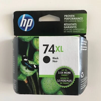 Картридж чернильный 2022 подлинный HP 74XL черный высокой емкости CB336WN от оригинального производителя запечатанный - Изображение 1 из 4