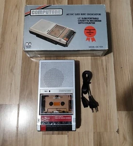 Computone CRC-1001 VINTAGE PC CASSETTE RECORDER PLAYER - WORKING - Imagen 1 de 4