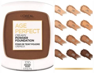 L'Oreal Age Perfect Creamy Powder Foundation w/ Minerals 370 Mahogany New - Picture 1 of 6