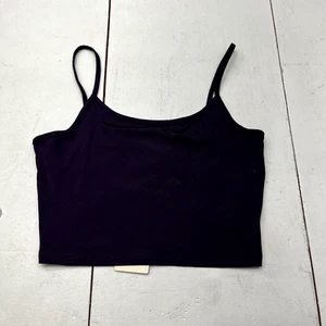 Shein Plum Purple Spaghetti Strap Cropped Tank Women's Size Small - Picture 1 of 7