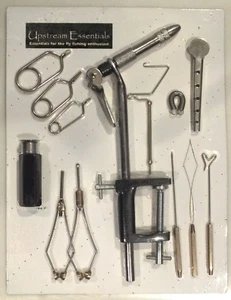 13 Piece Fly Tying Kit with AA Vise & Ceramic Tipped Bobbin - KT163 - Picture 1 of 2