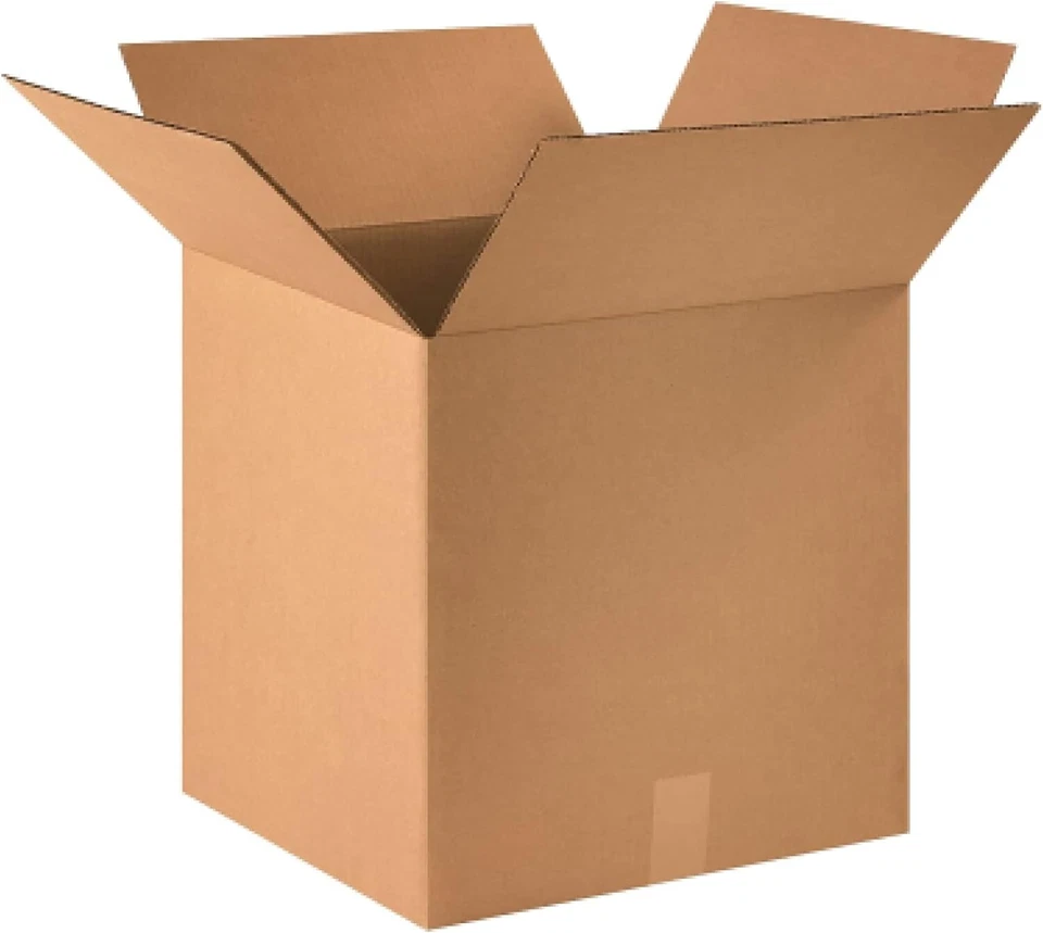 16 x 16 x 16 Shipping Boxes Moving Boxes Corrugated Kraft 25/Bundle 25/Pack - Image 1 of 3