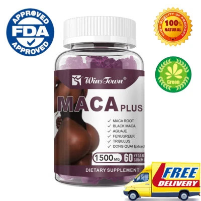 100% Natural Maca Root Plus Butt Firming BBL-Gummies for Butt Hips Enlargement - Image 1 of 4