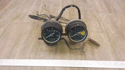 Honda CB350 1971 Twin H452-3) velocímetro tacómetro con cables funcionando Foto 1 de 4