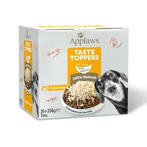 Applaws Taste Toppers Natural Wet Dog Food Chicken in Broth 16 x 156g Tins - Picture 1 of 7