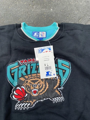 VTG NWT 90's Vancouver Grizzlies NBA Starter Crewneck Sz XL VERY RARE NEW Cover