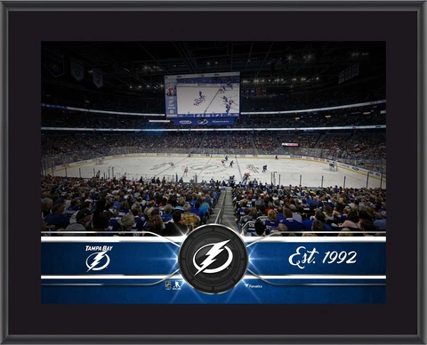Tampa Bay Lightning 10" x 13" Team Stadium Plaque Authentic Cover