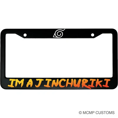 I'm A Jinchuriki Anime Aluminum Car License Plate Frame - Image 1 of 4