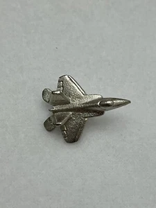 F-35 Fighter Jet Silver Toned Pin - Picture 1 of 3