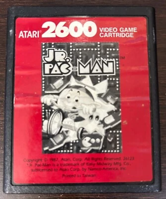 Jr. Pac-Man (Atari 2600) Game Cart 1987 Red Label ⭐ Authentic - Image 1 of 4