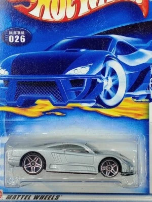 Hot Wheels #26 2002 primeras ediciones 14/42 Saleen S7 gris con línea de ventana con 5 Sp-Var Foto 1 de 3