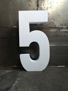 StyroZahl: 45x10 cm Zahl Styropor Geburtstag Event Kreativ Dummy Form Kuchen DIY - Bild 1 von 12