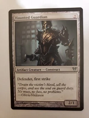 MTG Magic The Gathering Card Haunted Guardian Artifact Creature Construct Avacyn - Image 1 of 2