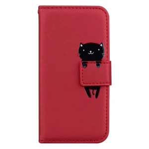 iPhone 14 Case, PU Leather Cute Animal Pattern Case Flip Case - Picture 1 of 5