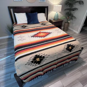 Coperta messicana sud-ovest queen size - lana - Foto 1 di 7