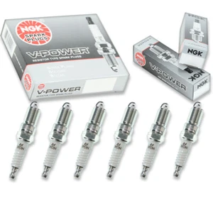 6 pcs NGK V-Power Spark Plugs for 1986-1988 Oldsmobile Cutlass Ciera 3.8L V6 ue - Picture 1 of 5