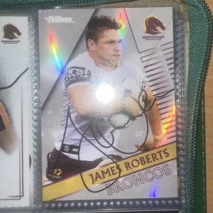 James Roberts Signed 2018 Traders Parallel NRL card Brisbane Broncos - Picture 1 of 1