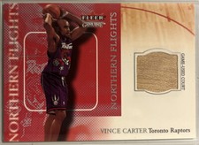 Vince Carter 2000-01 Fleer Genuine Northern Flights Floor Card #5 NF Raptors