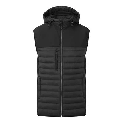 Tuffstuff Howden Mens Gilet hooded padded black work bodywarmer #279