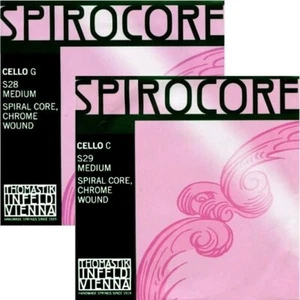 LARSEN SPIROCORE Cello Strings GC Set chrome wound - Picture 1 of 3