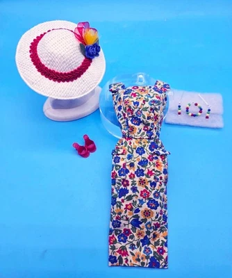 复古 Barbie On The Go 花朵鞋 完整 状况完好!   哇! — 第 1/4 张图片