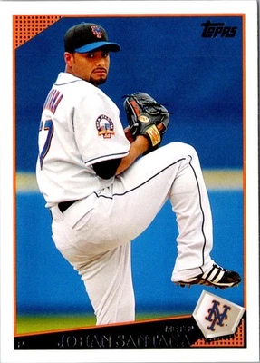 2009 Topps Johan Santana #310 New York Mets Baseball Card - Image 1 of 2