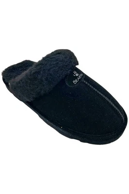 Zapatilla retro de gamuza para mujer BEARPAW Loki Santa negra Foto 1 de 3