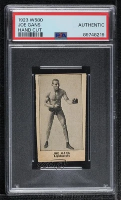 1923 W580 Strip Card Joe Gans PSA Authentic - Image 1 of 2