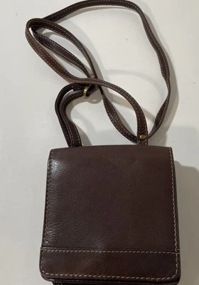 "Bolso de mano bandolera CHAOS colección cuero marrón - 5 1/2"" X 6"" viaje" Foto 1 de 4