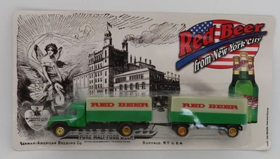Grell Ho 1/87 Camion Rimorchio Camion Magirus Sirius Birra Red Beer New York - Immagine 1 di 4